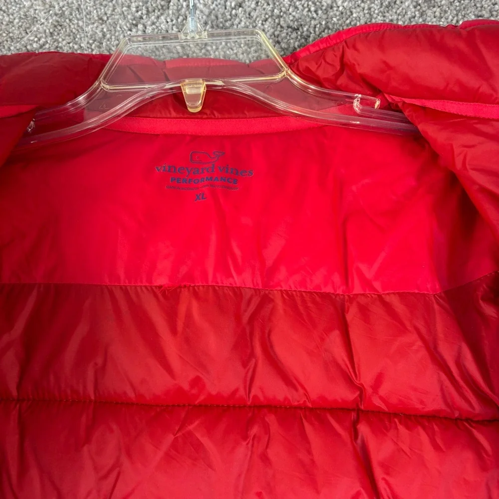 Vineyard Vines Boys‎ XL Primaloft Puffer Jacket Red Lighweight Performance Coat